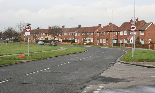 Houses along Finchale Avenue, Billingham