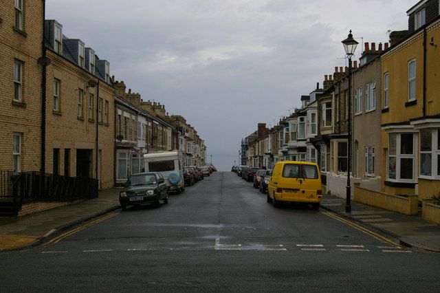 Victorian terraced houses on Garnet Street, Saltburn-by-the-Sea