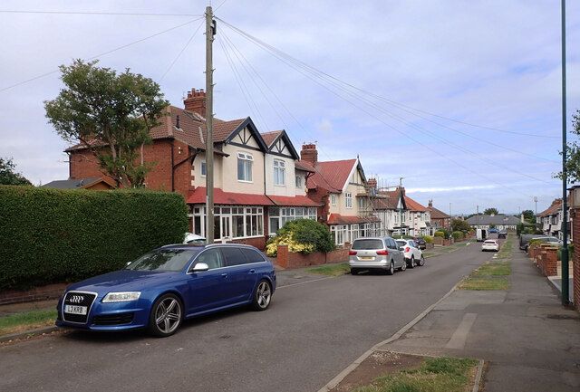 Houses along Rifts Avenue, Saltburn-by-the-Sea